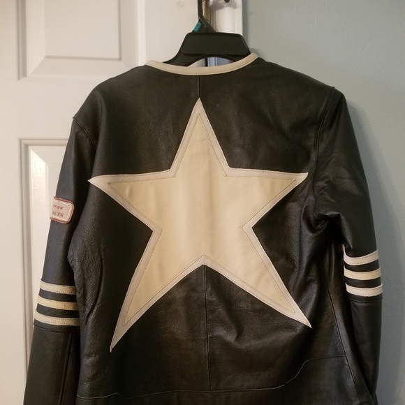 Leather Racing Jacket - Picture 2 of 3